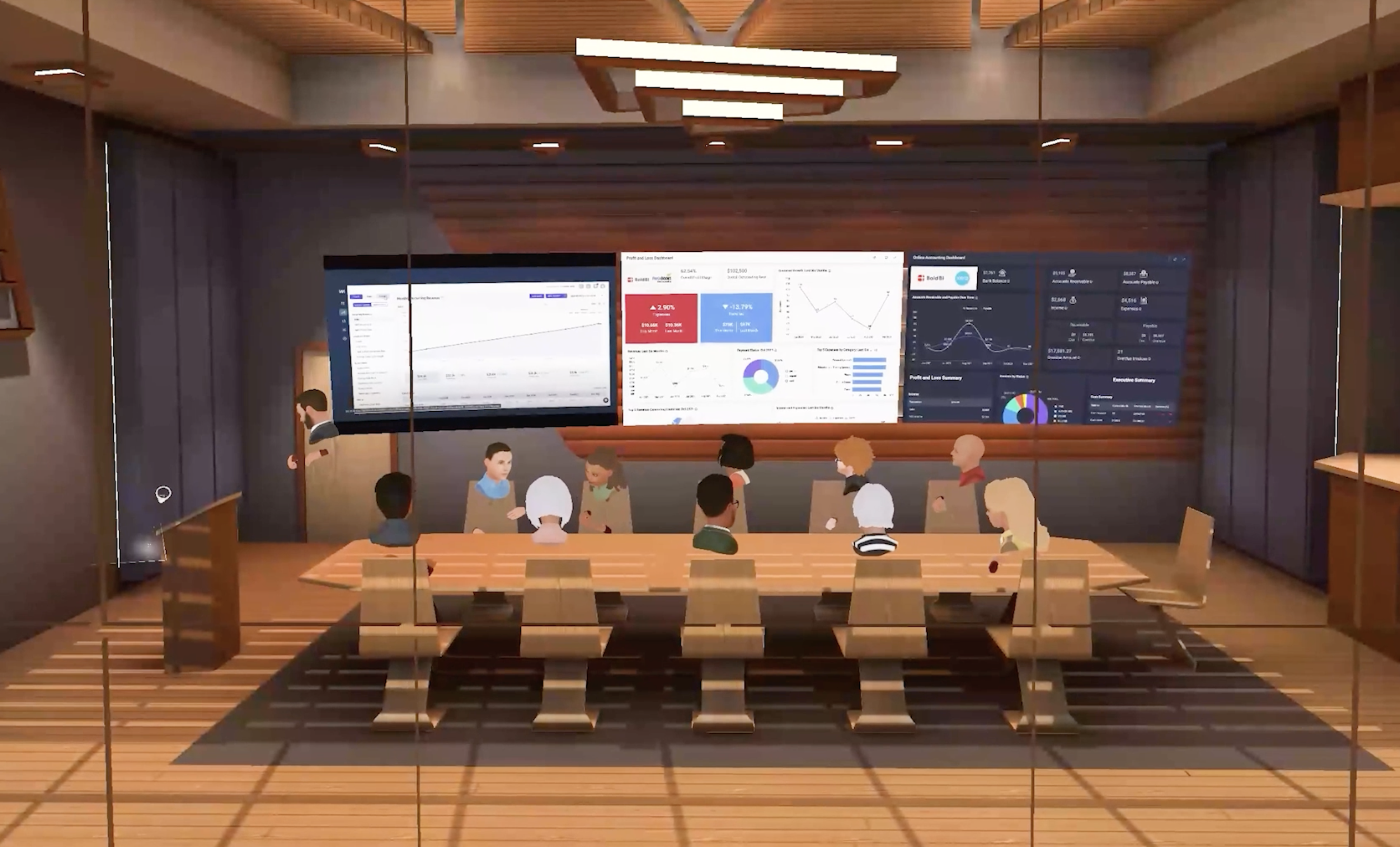 Immersed - a VR app of PICO 4 that enables remote co-working and brainstorming sessions.