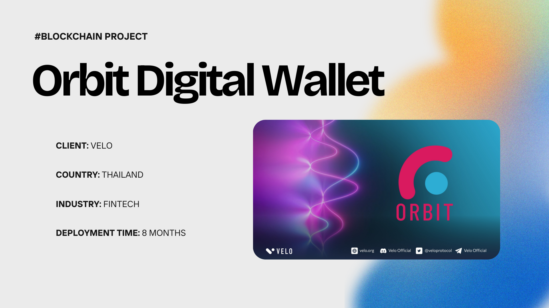 Orbit Digital Wallet